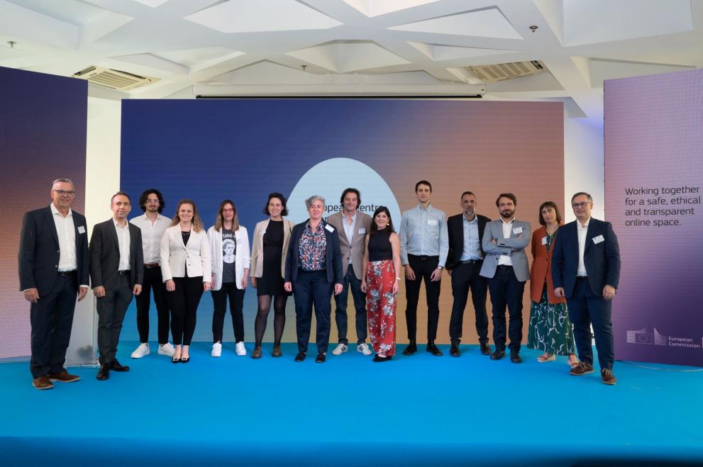 ECAT team at the presentation event