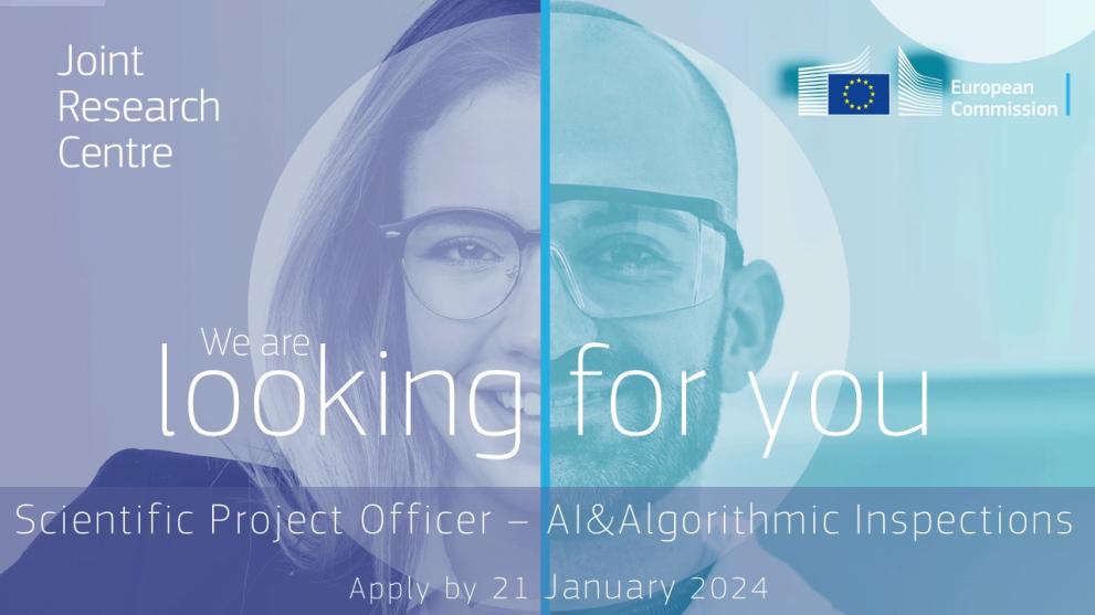 Vacancy sign recruiting AI & Algorithmic Inspections Specialists