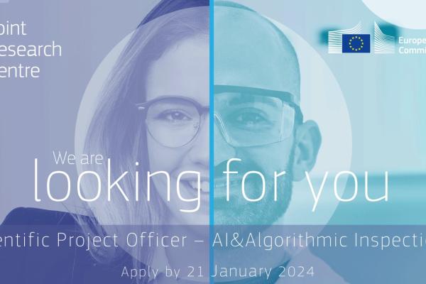 Vacancy sign recruiting AI & Algorithmic Inspections Specialists